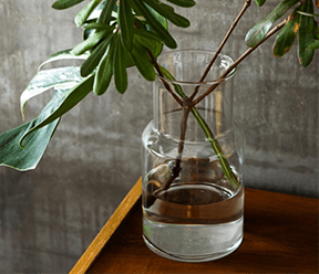  リューズガラス フラワーベース ネック