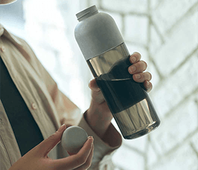 MOHEIM Water Bottle Gray x Darkmoss