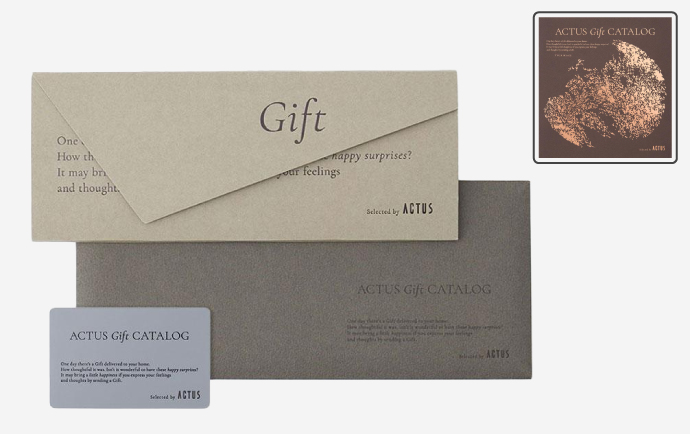 ACTUSギフトカタログ TSUKIKAGEと交換