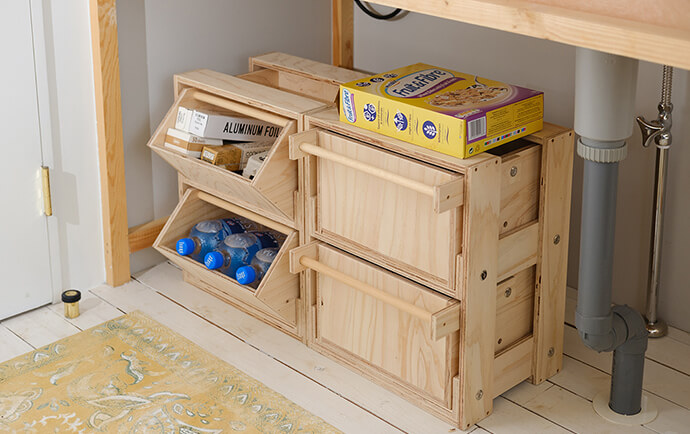 アパートメントシェルフ トムセット2段と交換